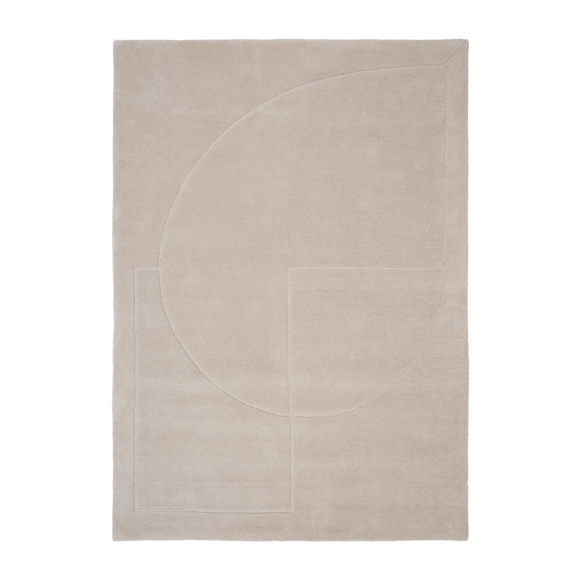 Tapis en laine Lineal Poem, Beige, 200x300 cm Linie Design