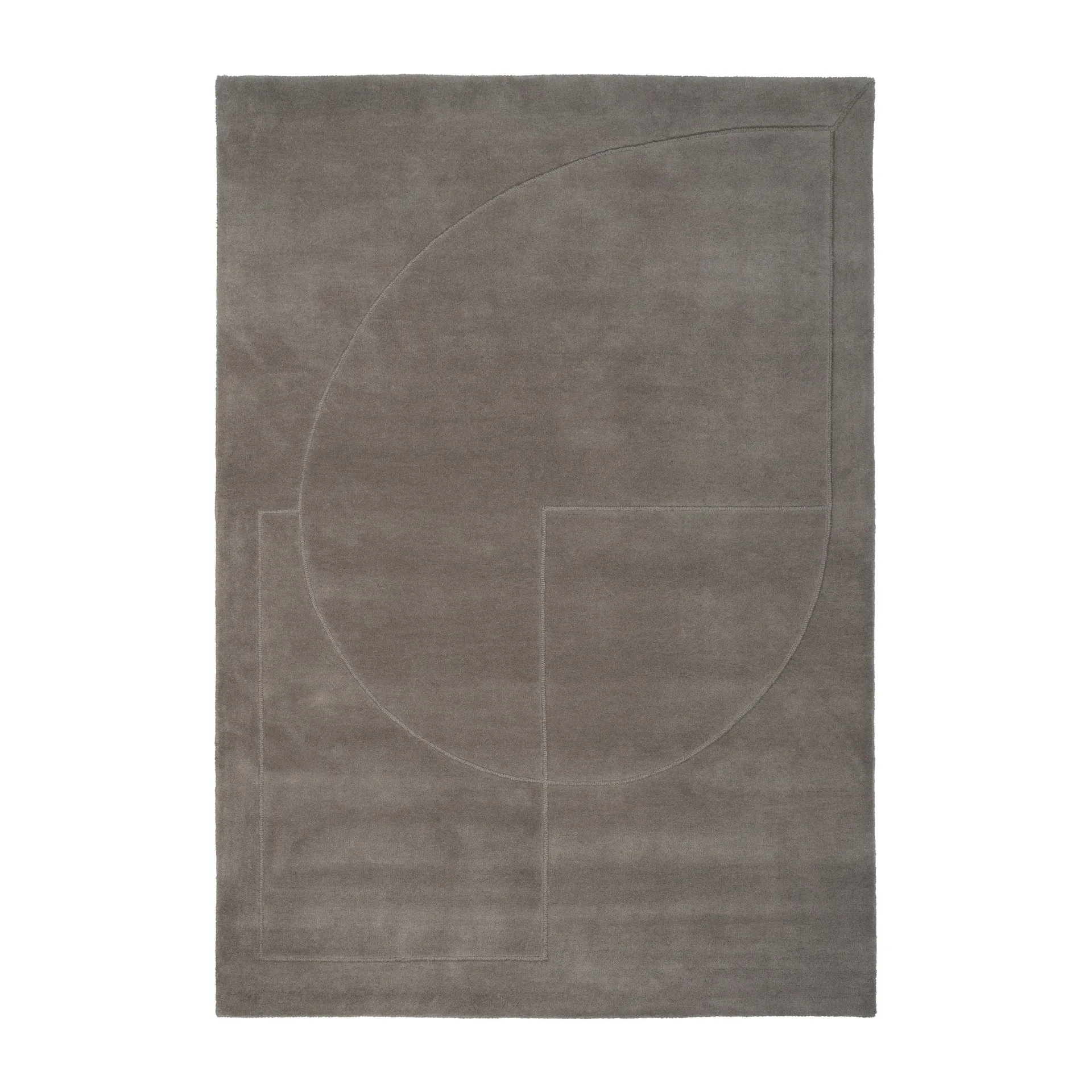 Tapis en laine Lineal Poem, Grey, 140x200 cm Linie Design