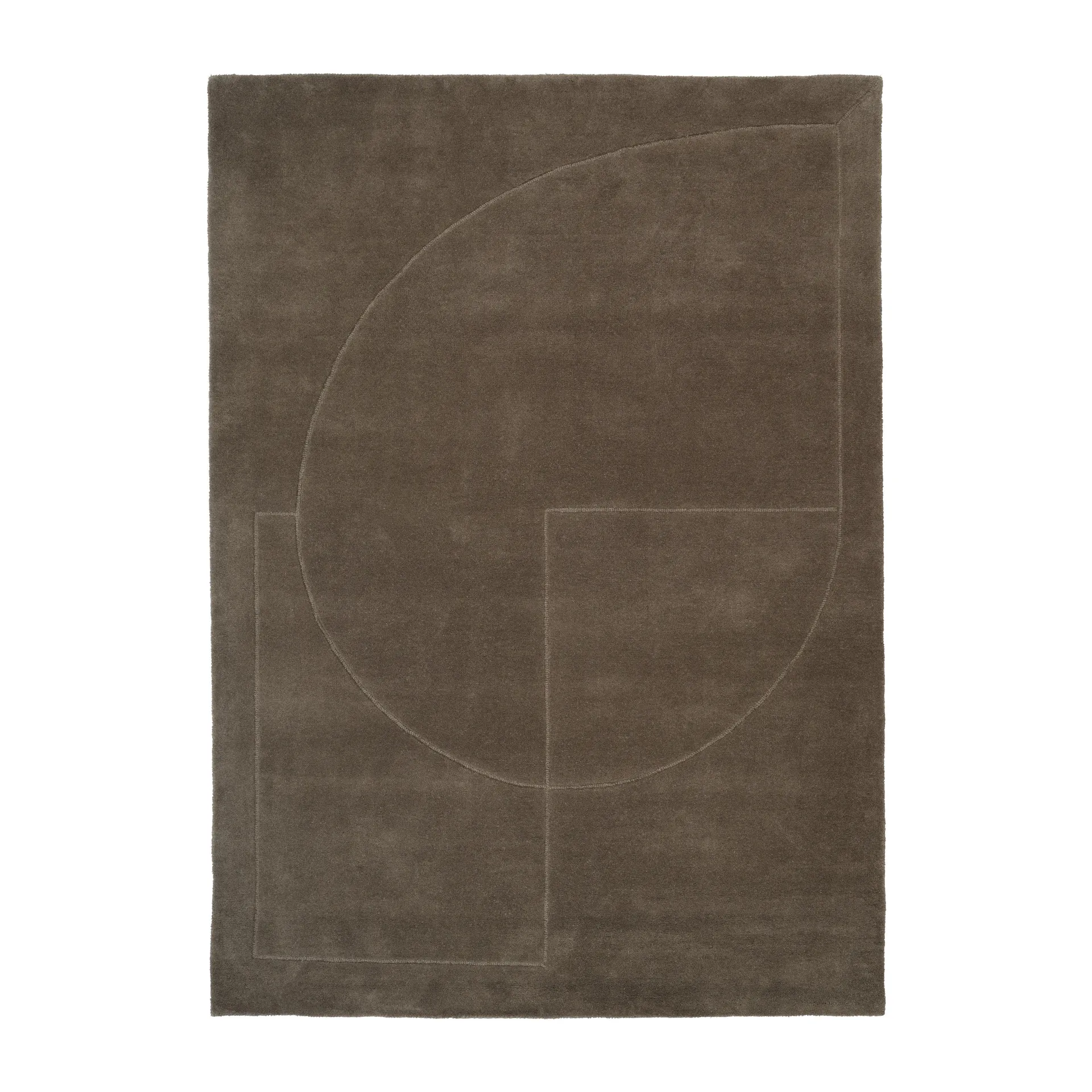 Tapis en laine Lineal Poem, Moss, 140x200 cm Linie Design