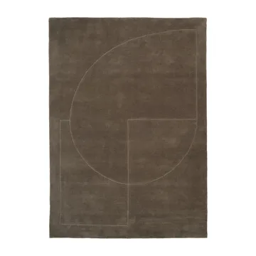 Tapis en laine Lineal Poem - Moss, 250x350 cm - Linie Design