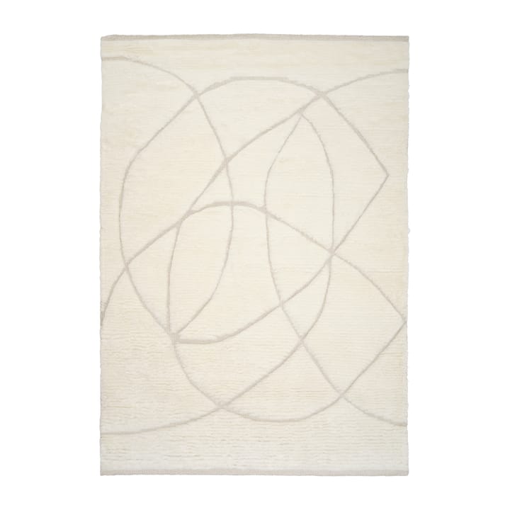 Tapis en laine Lineal Sweep - White, 140x200 cm - Linie Design