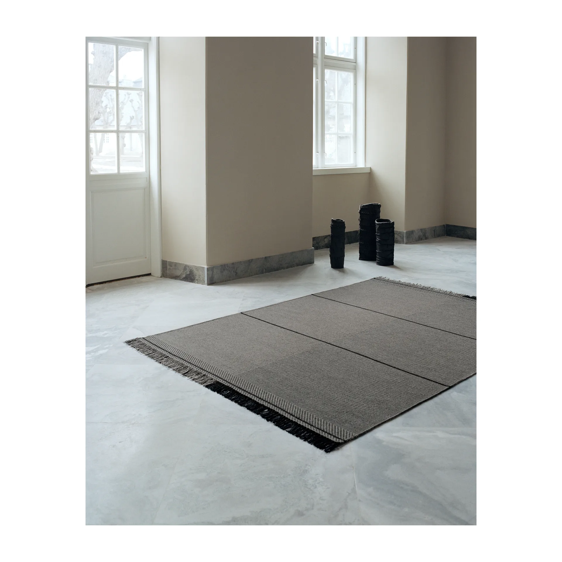 Tapis en laine Mindful Soul 200x300 cm, Stone-grey Linie Design