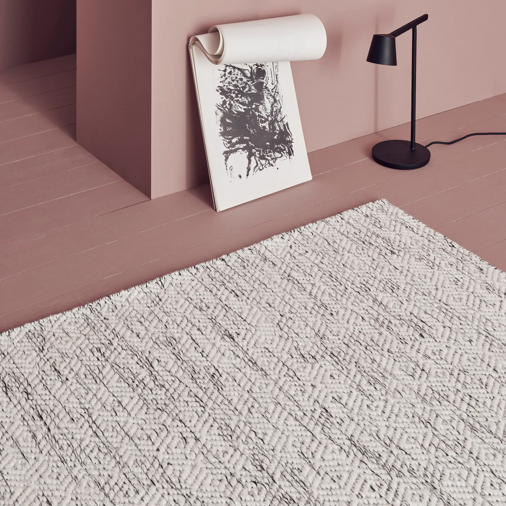 Tapis en laine Nyoko 200x300cm, White Linie Design