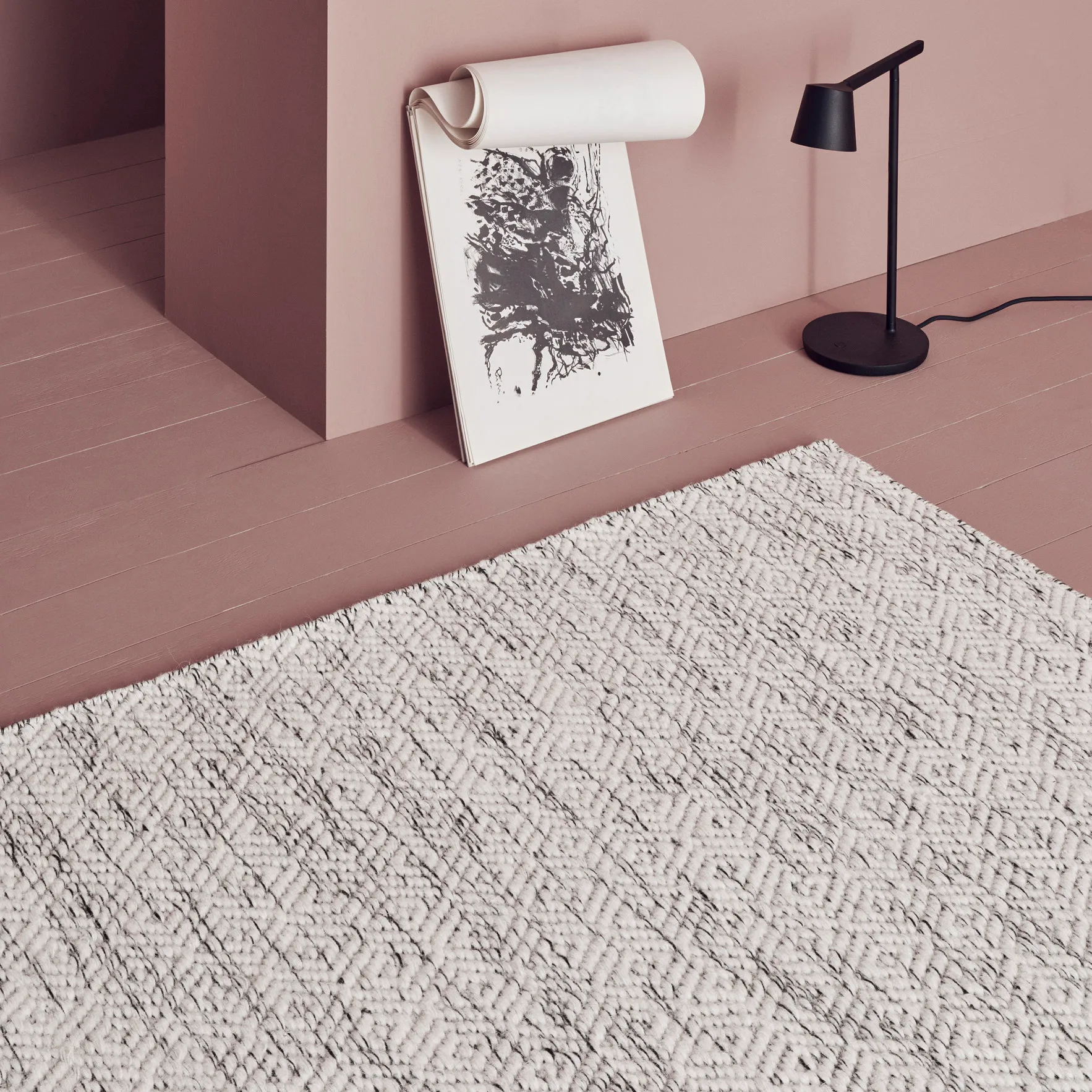 Tapis en laine Nyoko 250x350cm, White Linie Design