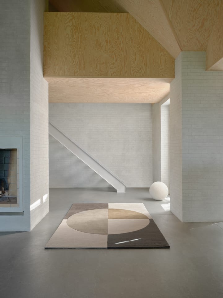 Tapis en laine Radiality, Olive, 140x200 cm Linie Design