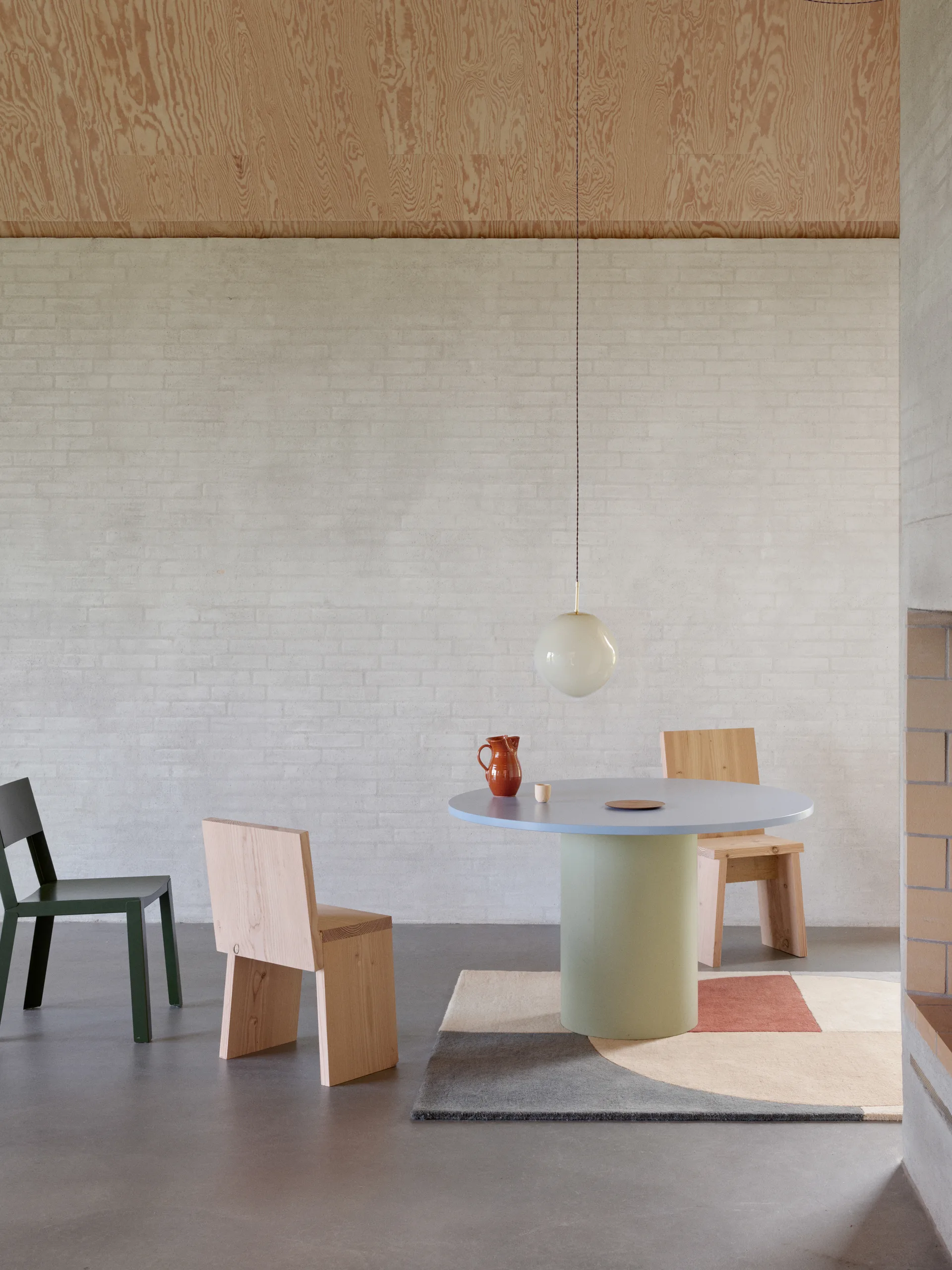 Tapis en laine Radiality, Ruby, 170x240 cm Linie Design