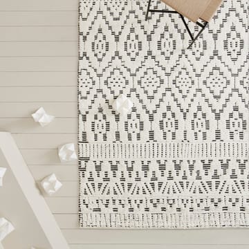 Tapis en laine Zelbio 170x240cm - White-black - Linie Design