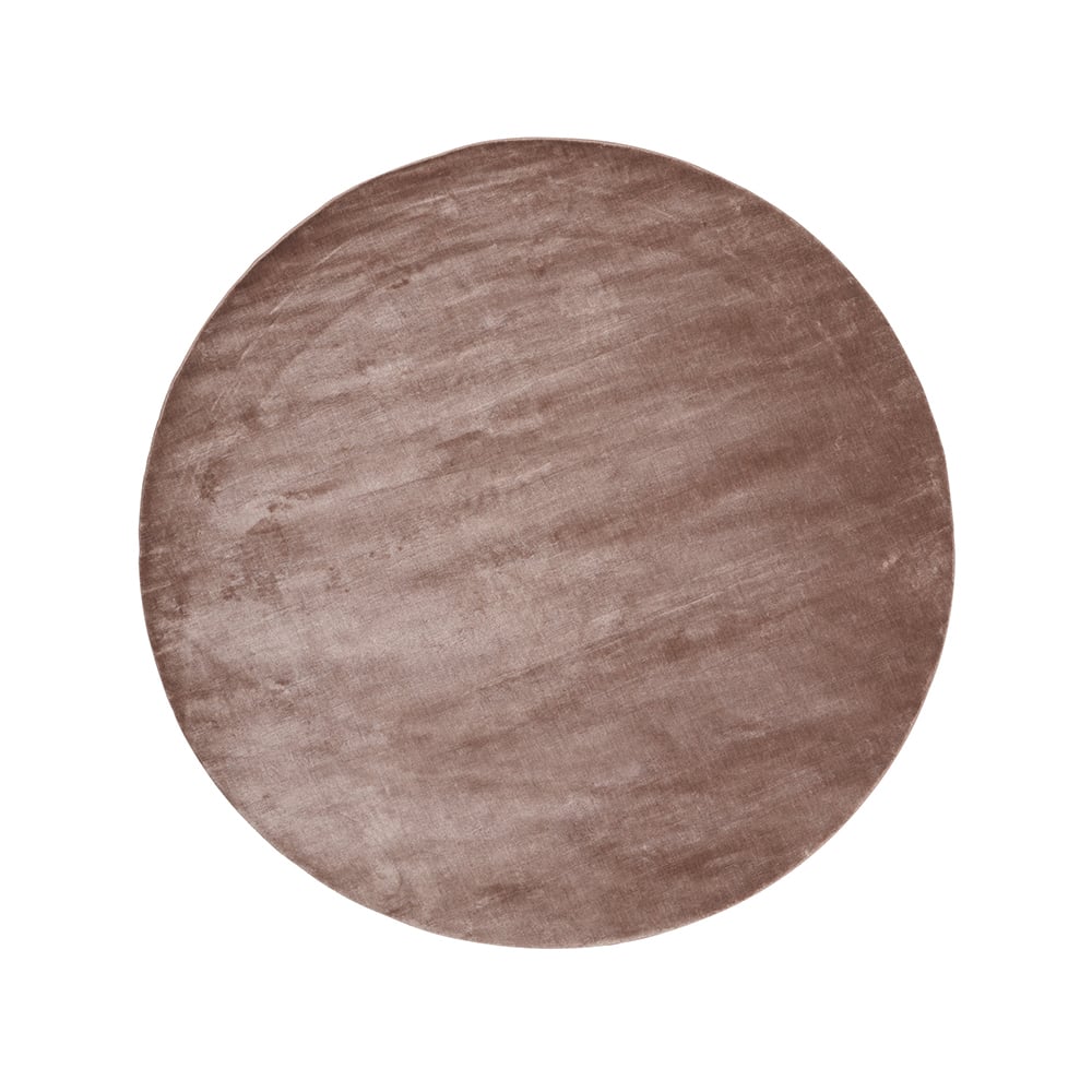 Linie Design Tapis Lucens rond rose | Design Scandinave | Tapis épais | Rose