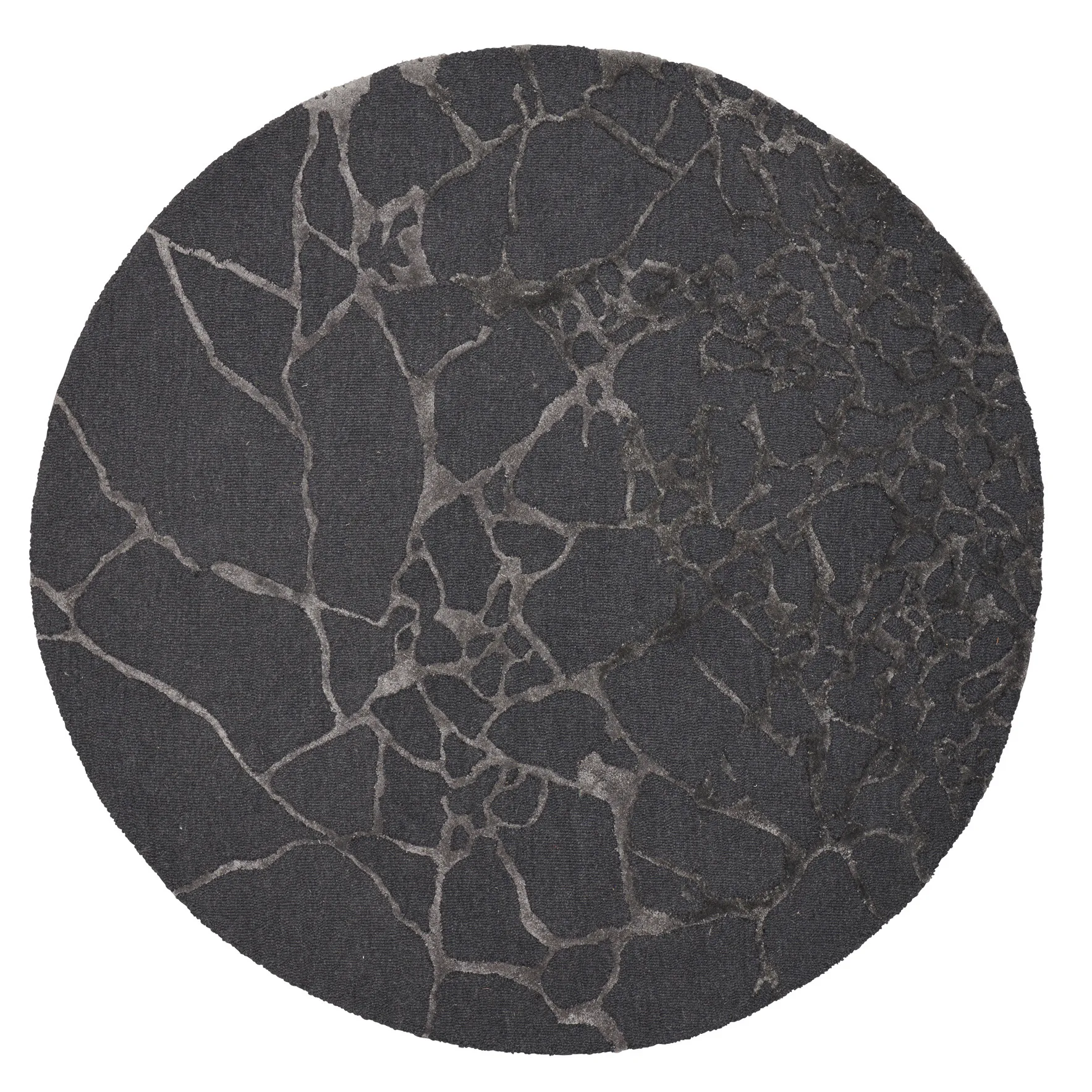 Tapis Marmo Ø170cm, Charcoal Linie Design
