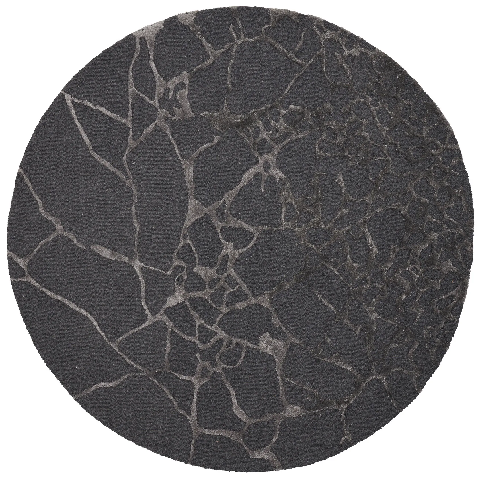 Tapis Marmo Ø250cm, Charcoal Linie Design