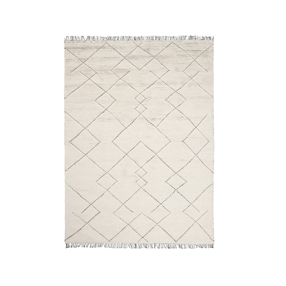 Linie Design Tapis Torun earth, 140x200 cm | Design Scandinave | Tapis en laine | Beige