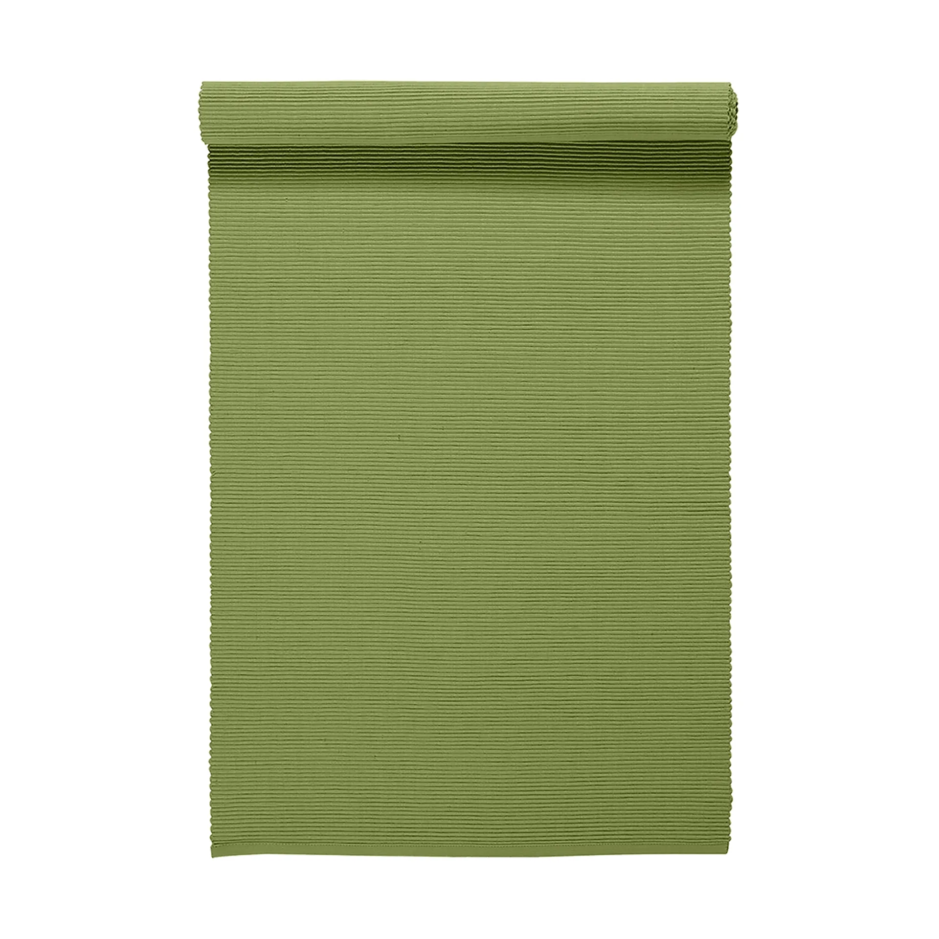 Chemin de table Uni 45x150 cm, Vert mousse Linum