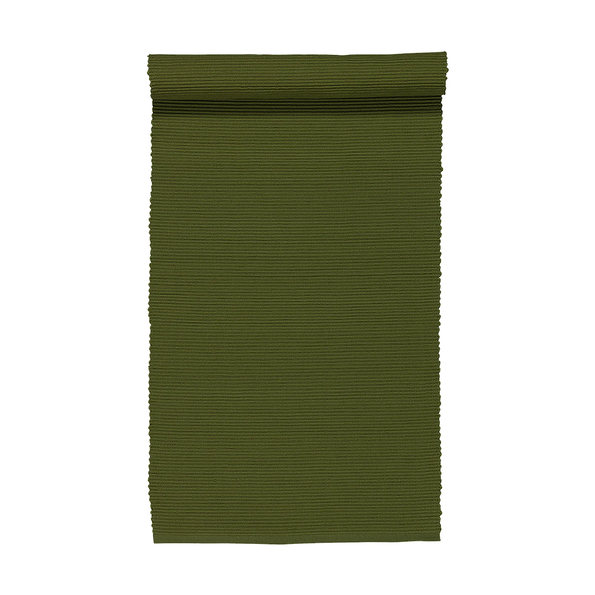 Chemin de table Uni 45x150 cm, Vert olive foncé Linum