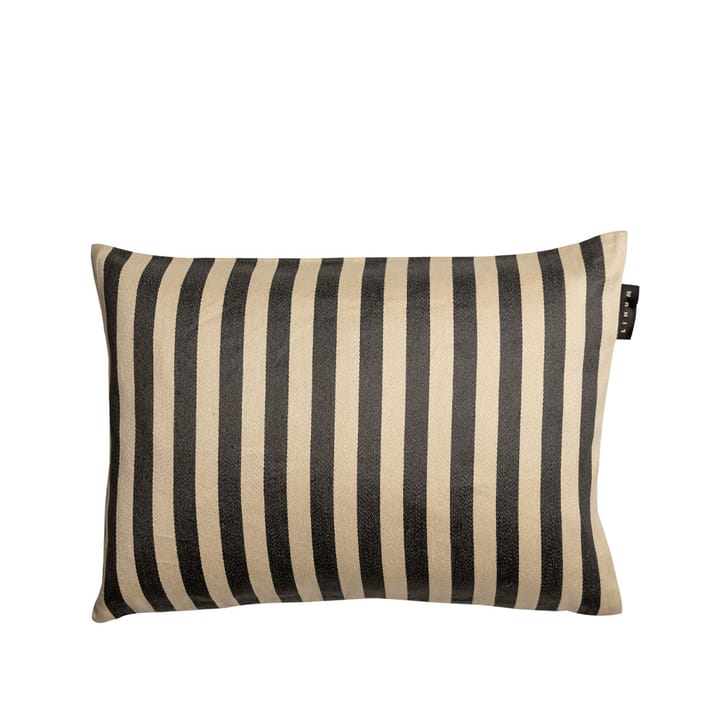 Coussin Amalfi - dark charcoal grey, 35 cm - Linum