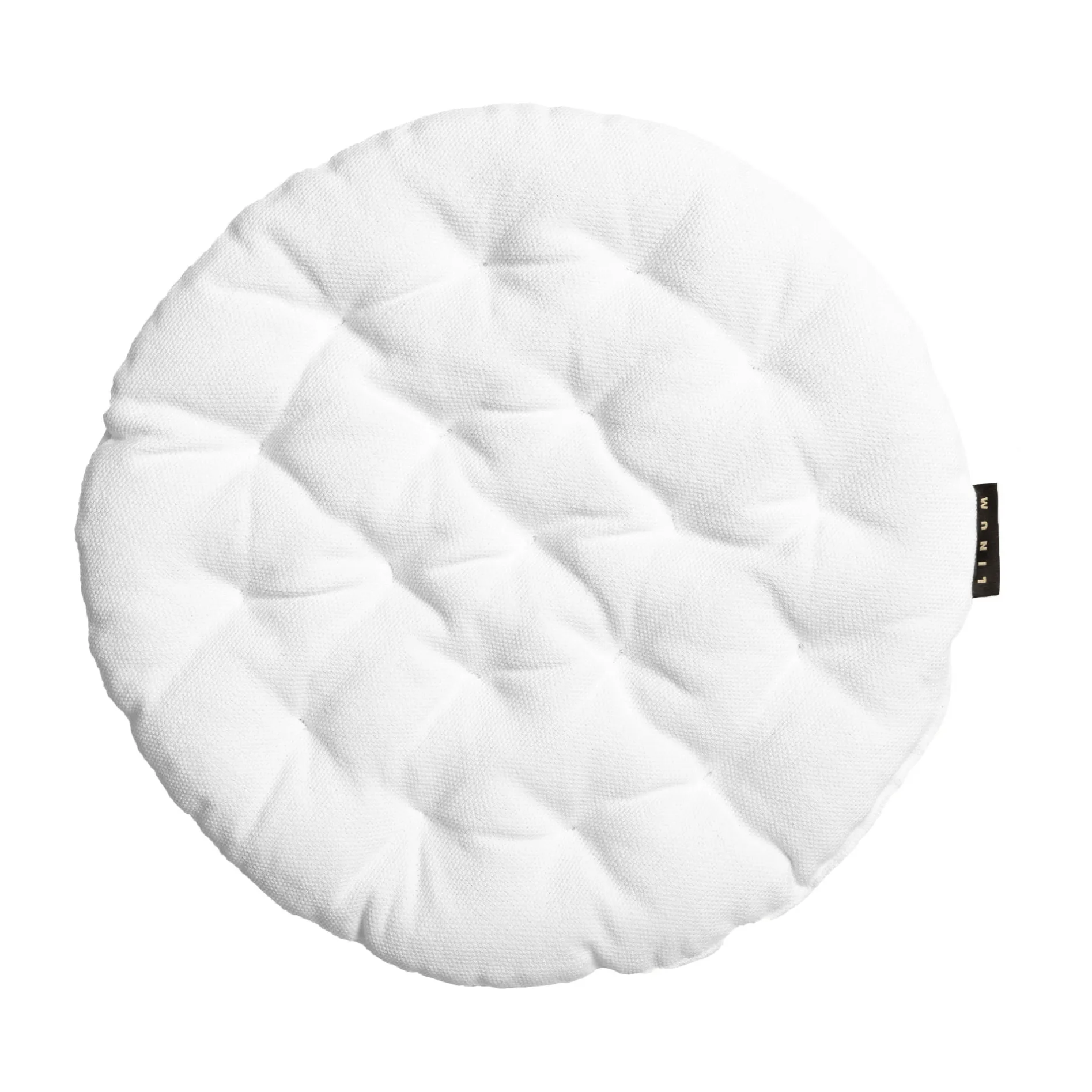 Coussin de chaise Pepper Ø37 cm, Blanc Linum