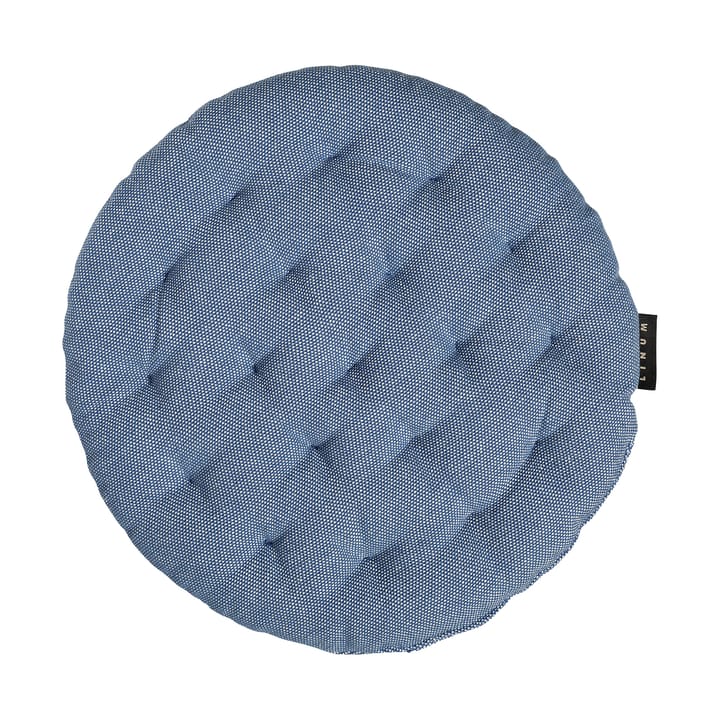 Coussin de chaise Pepper Ø37 cm - Bleu mer foncé - Linum