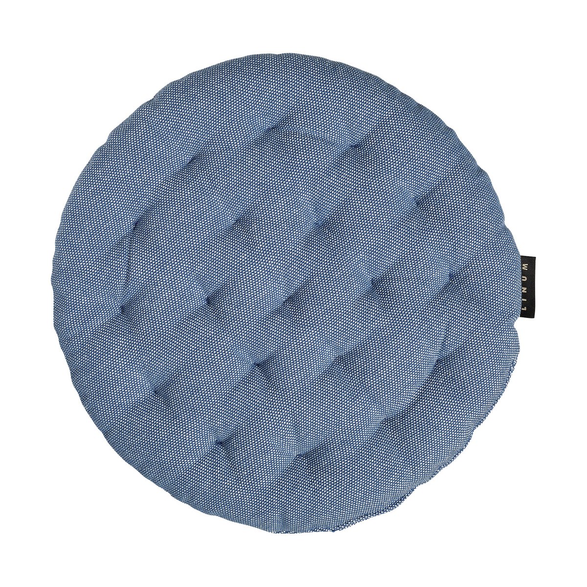 Linum Coussin de chaise Pepper o37 cm Bleu mer foncé
