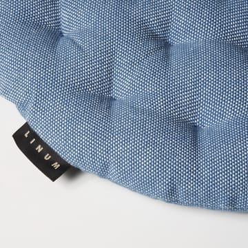 Coussin de chaise Pepper Ø37 cm - Bleu mer foncé - Linum