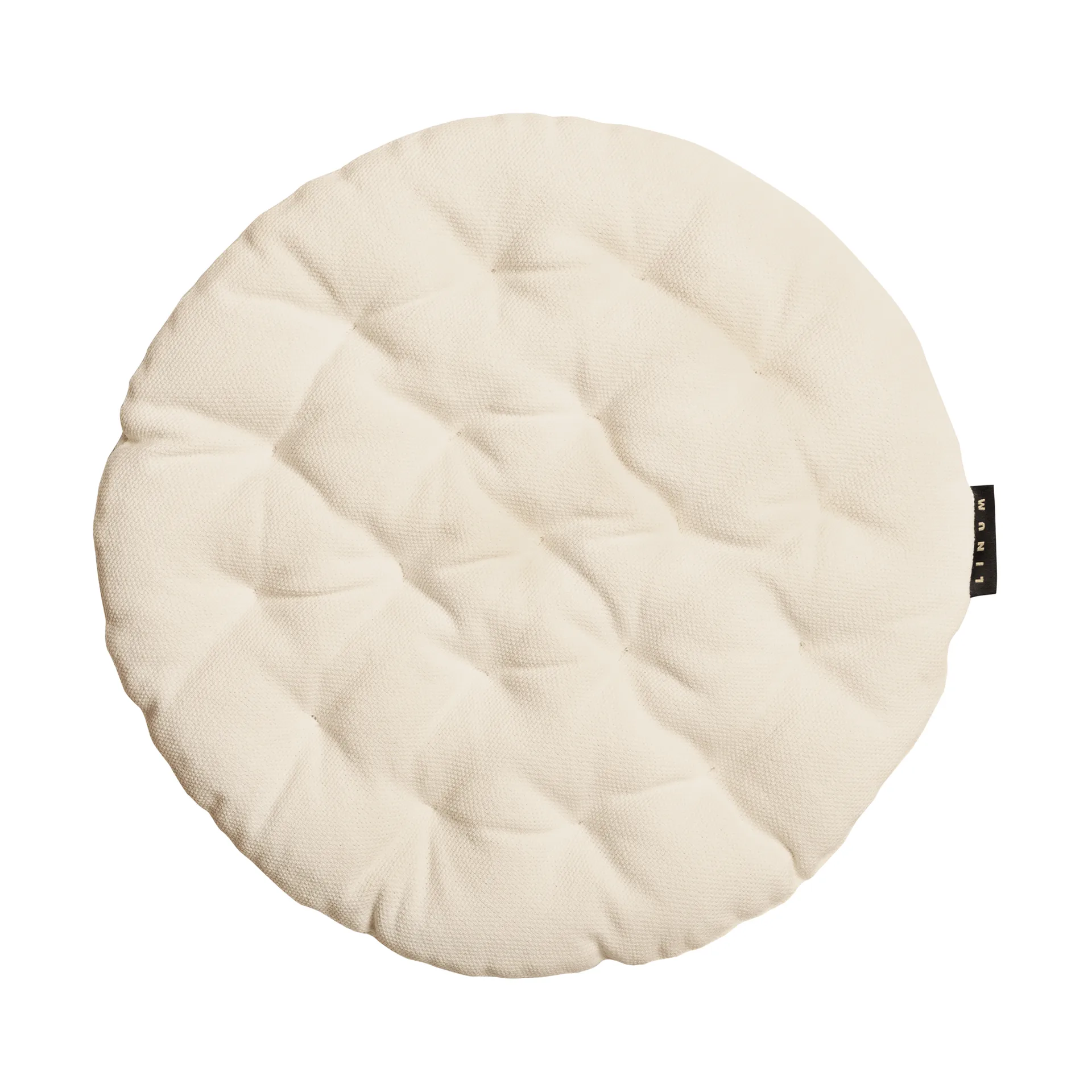 Coussin de chaise Pepper Ø37 cm, Crème beige Linum
