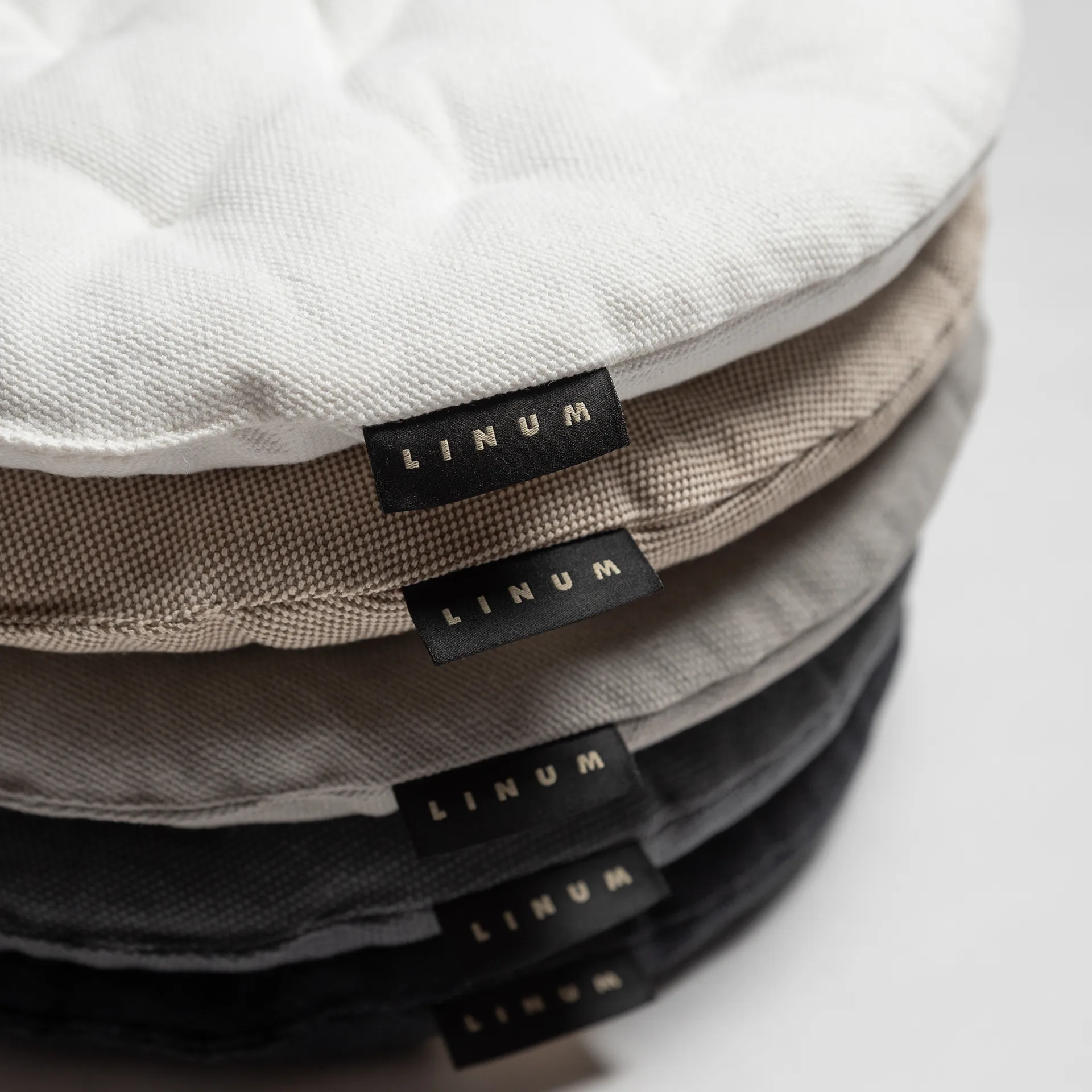 Coussin de chaise Pepper Ø37 cm, Marron bronze Linum