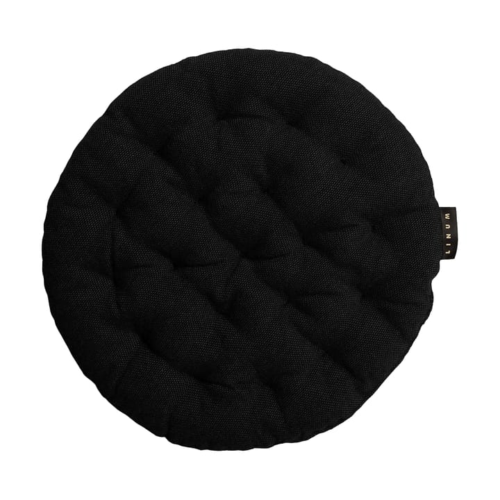 Coussin de chaise Pepper Ø37 cm - Noir - Linum