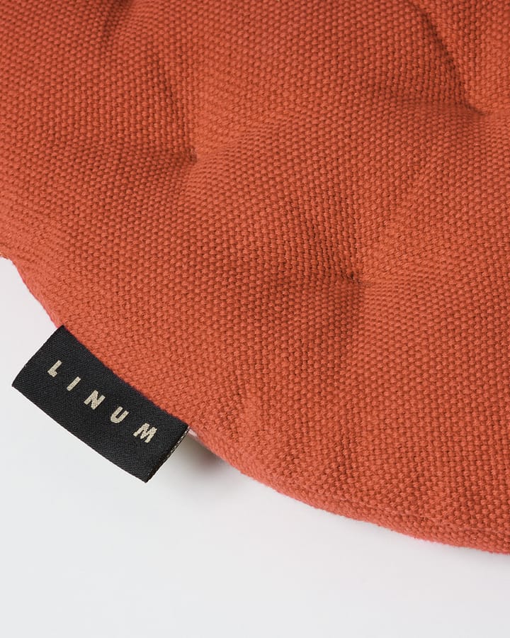 Coussin de chaise Pepper Ø37 cm, Orange rouillé Linum