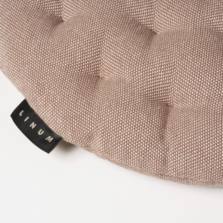 Coussin de chaise Pepper Ø37 cm, Taupe foncé Linum