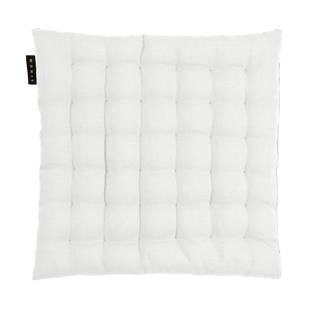 Linum Coussin de chaise Pepper 40 x 40cm Blanc | Design Scandinave | Coussins de chaises | Blanc