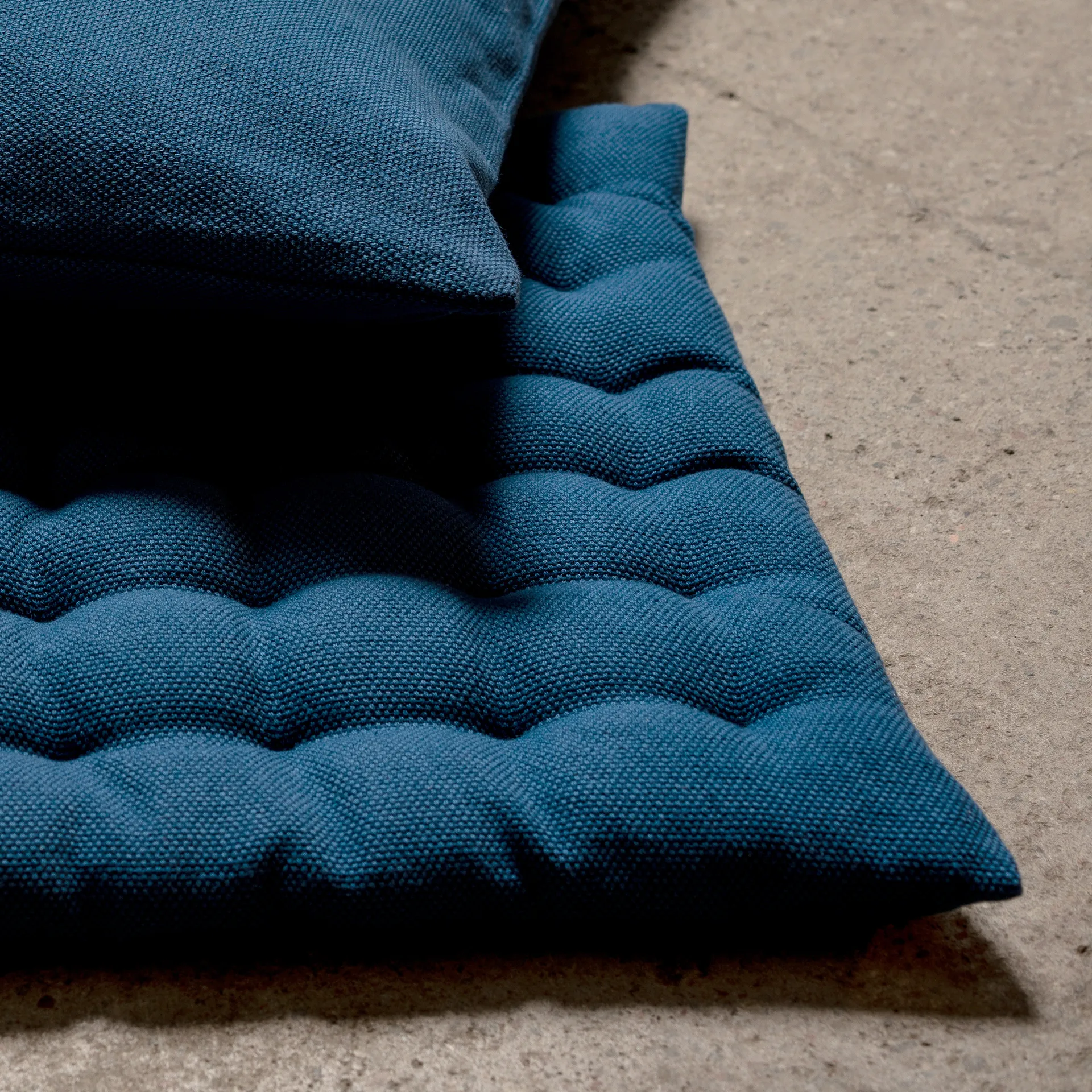 Coussin de chaise Pepper 40 x 40cm, Bleu indigo Linum