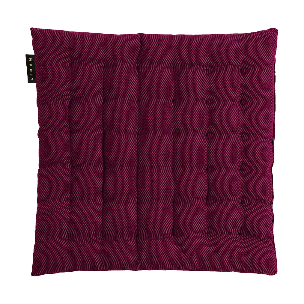 Coussin de chaise Pepper 40 x 40cm, Rouge bourgogne Linum