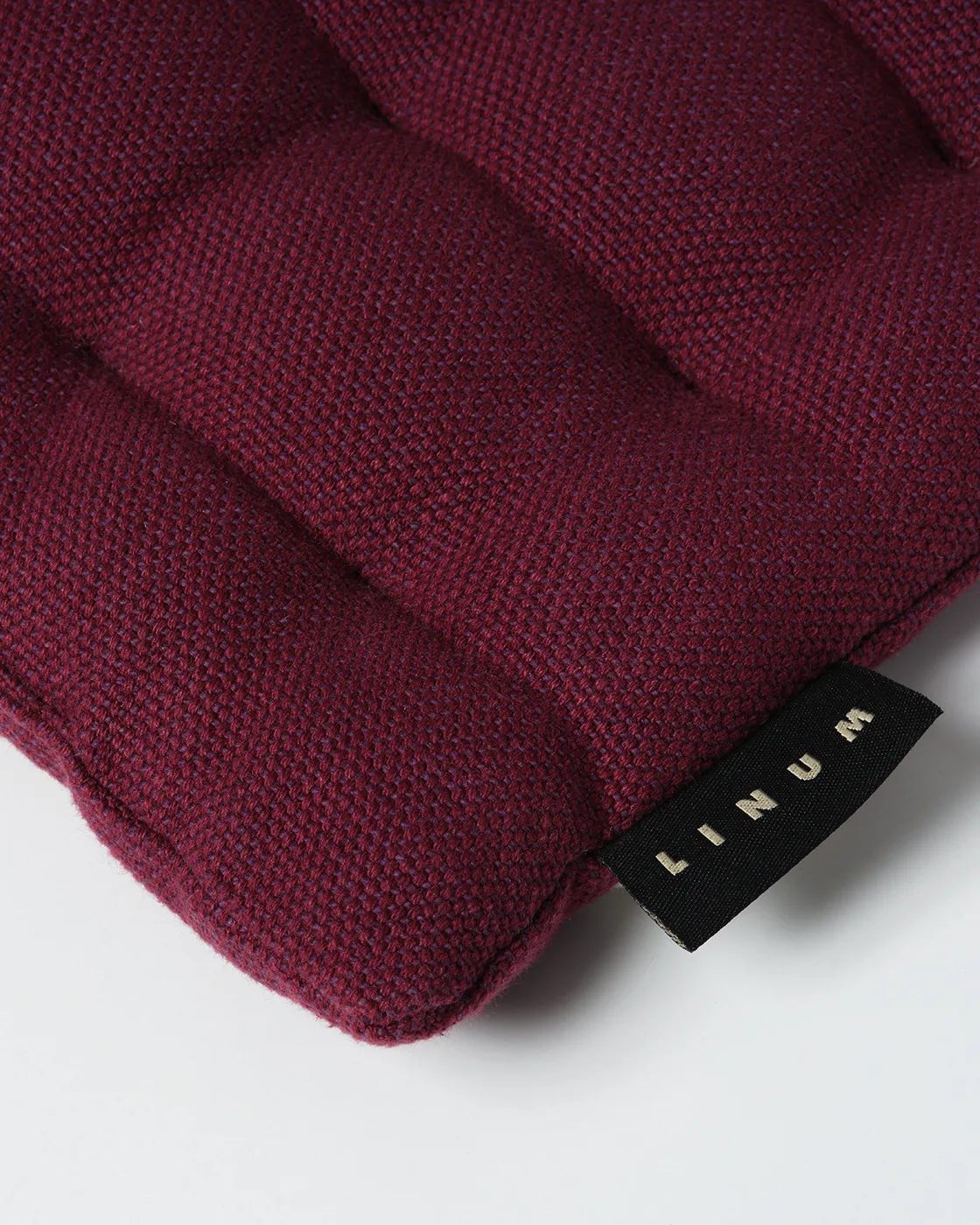 Coussin de chaise Pepper 40 x 40cm, Rouge bourgogne Linum