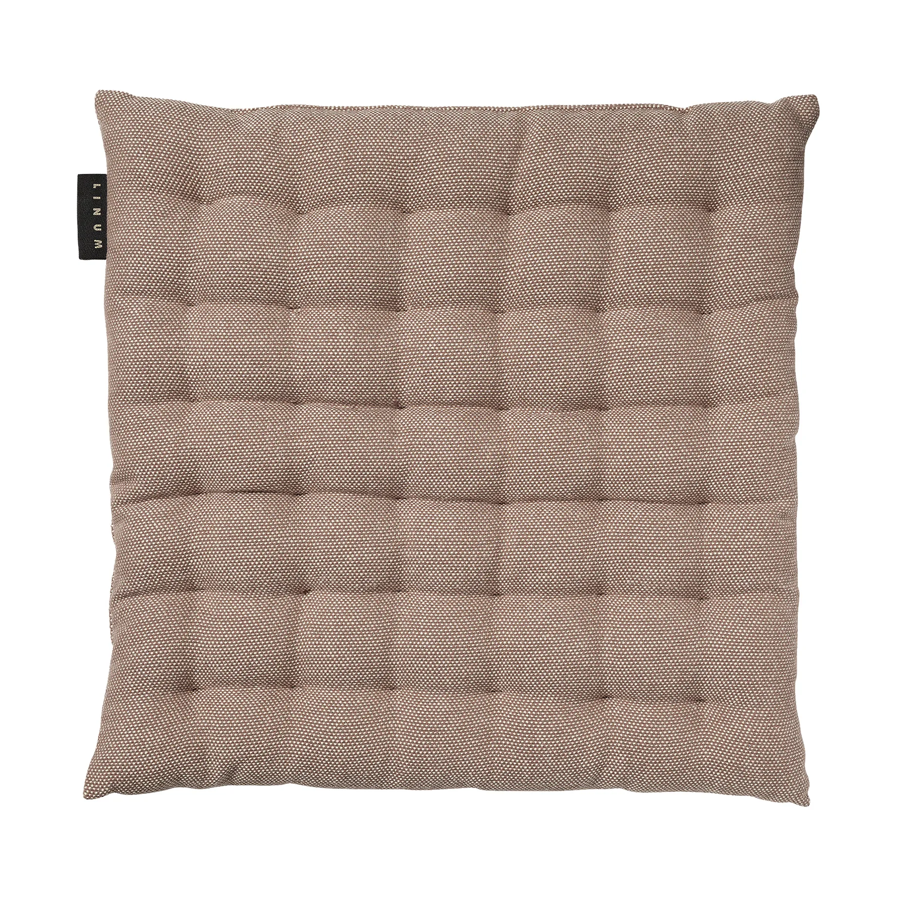 Coussin de chaise Pepper 40 x 40cm, Taupe foncé Linum