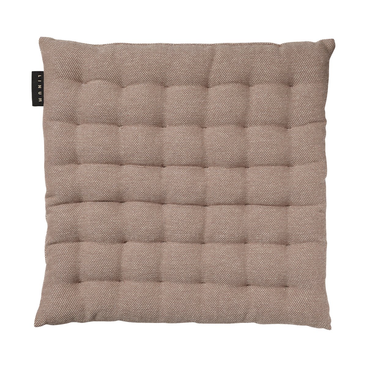 Linum Coussin de chaise Pepper 40 x 40cm Taupe foncé