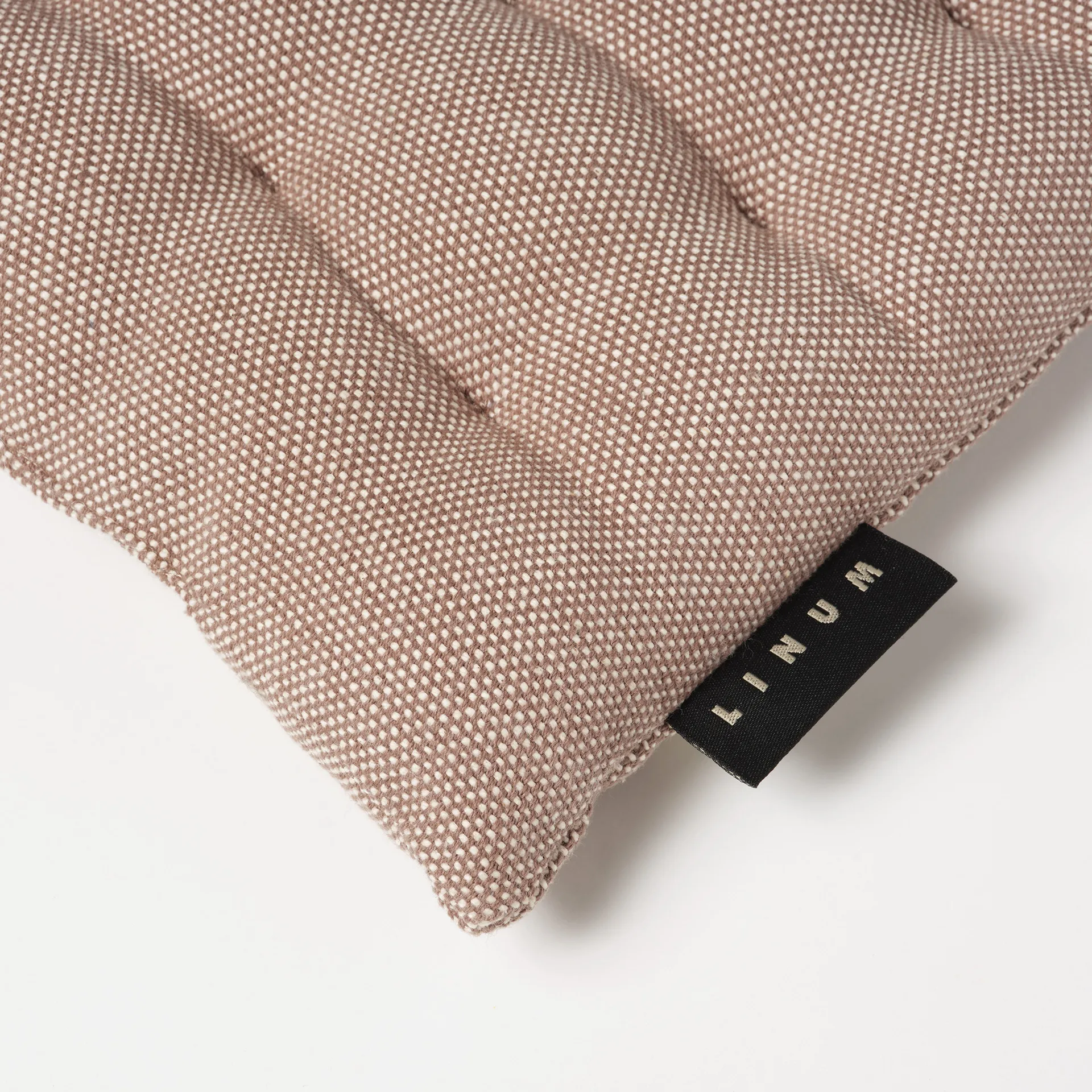 Coussin de chaise Pepper 40 x 40cm, Taupe foncé Linum
