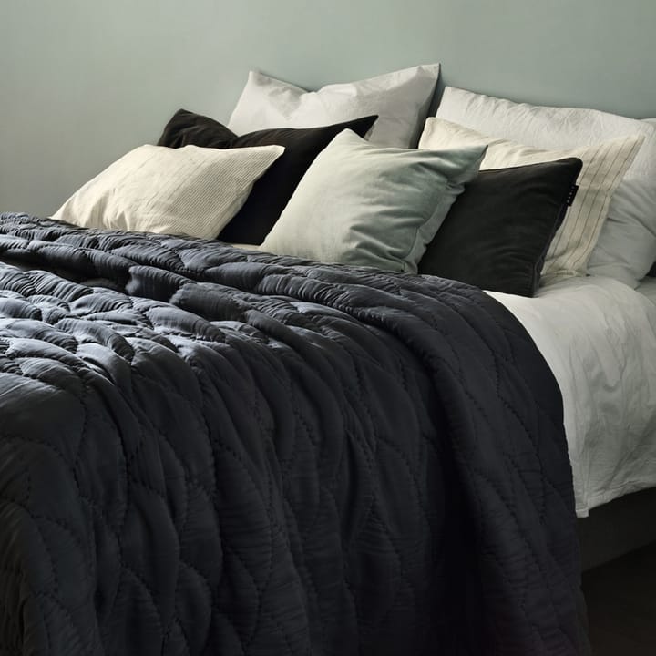Couvre-lit Saga 260x270 cm - Gris charbon foncé - Linum