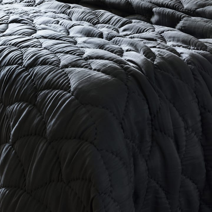 Couvre-lit Saga 260x270 cm - Gris charbon foncé - Linum