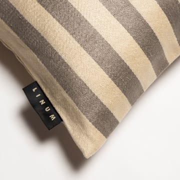 Housse de coussin Amalfi 35x50 cm - dark charcoal grey - Linum
