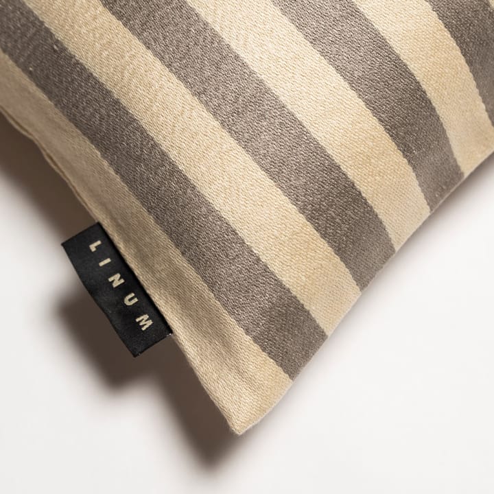 Housse de coussin Amalfi 35x50 cm, dark charcoal grey Linum