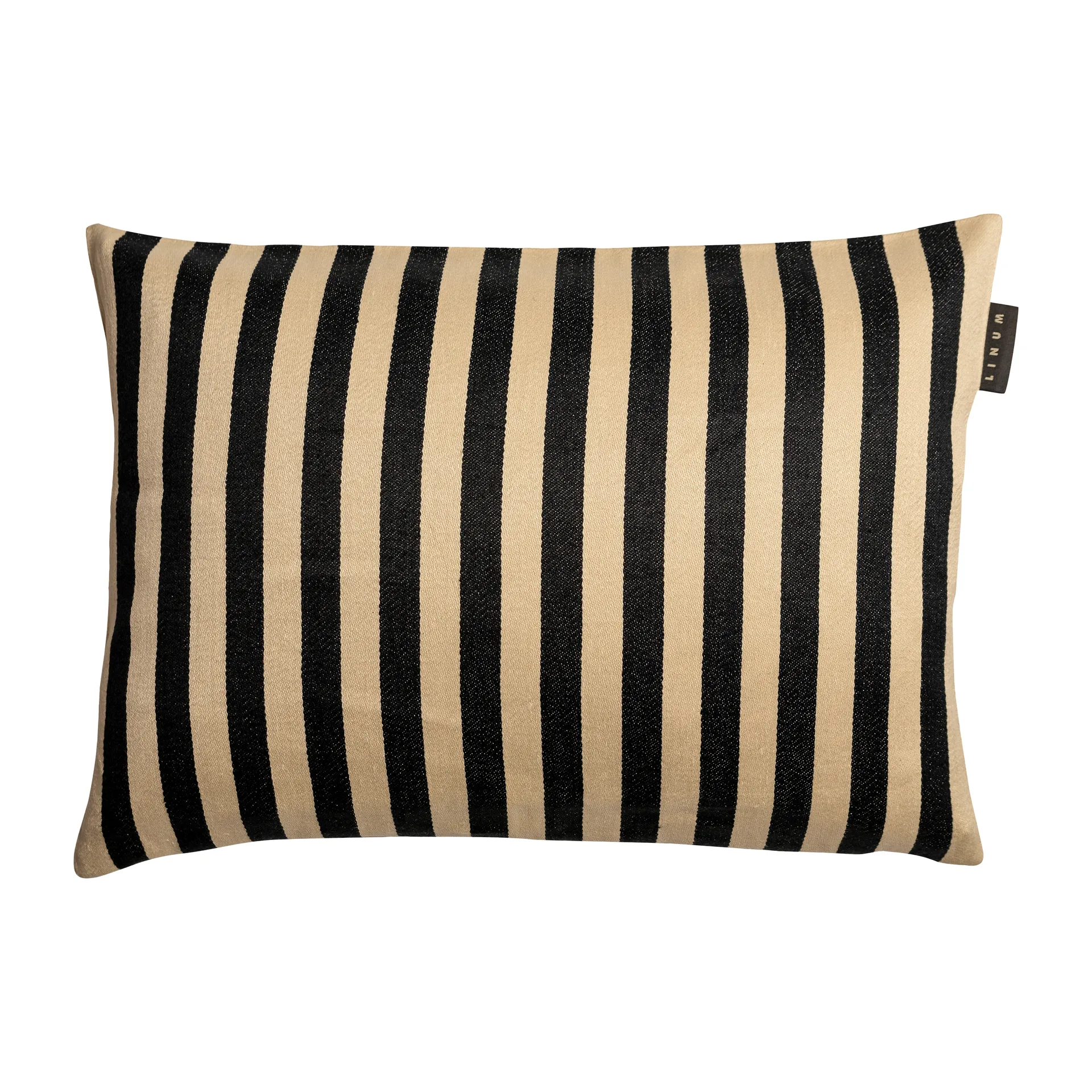 Housse de coussin Amalfi 35x50 cm, Noir Linum