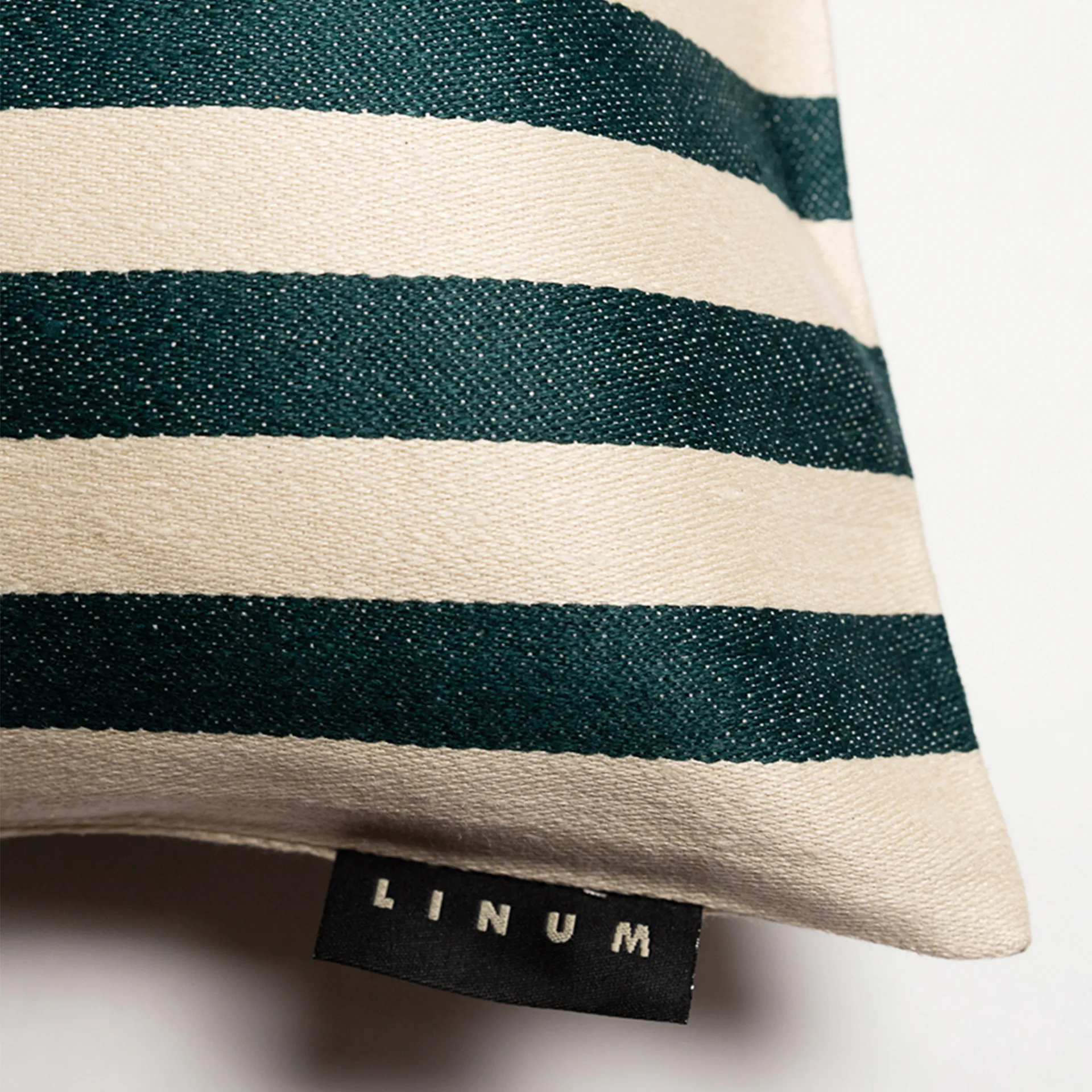 Housse de coussin Amalfi 35x50 cm, Vert émeraude profond Linum