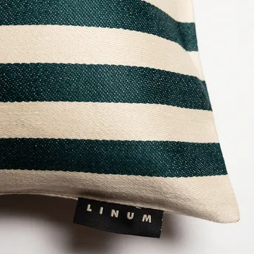 Housse de coussin Amalfi 35x50 cm - Vert émeraude profond - Linum