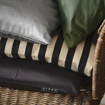 Housse de coussin Amalfi 35x50 cm - Vert émeraude profond - Linum