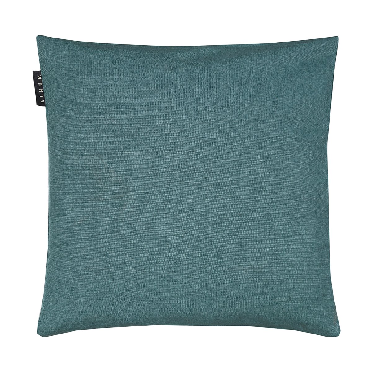 Linum Housse de coussin Annabell 40x40 cm Gris foncé turquoise