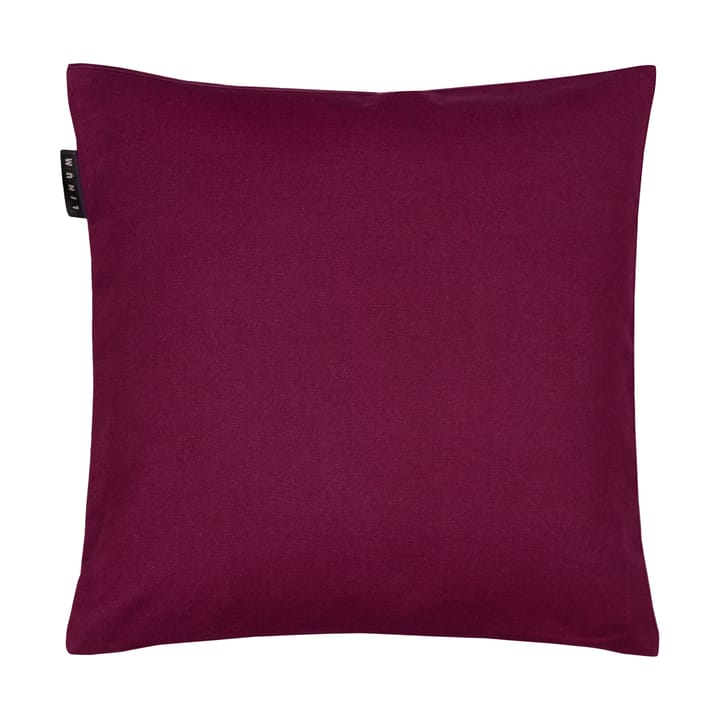 Housse de coussin Annabell 40x40 cm - Rouge bourgogne - Linum