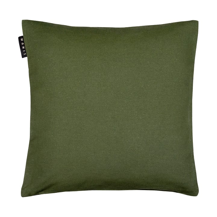 Housse de coussin Annabell 40x40 cm - Vert olive foncé - Linum