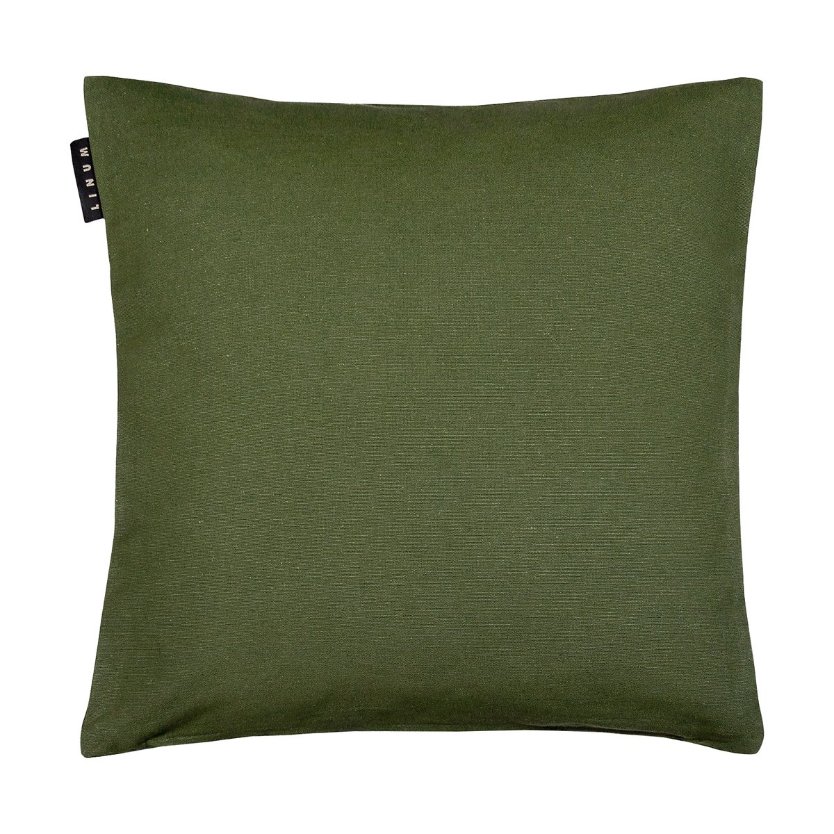 Linum Housse de coussin Annabell 40x40 cm Vert olive foncé