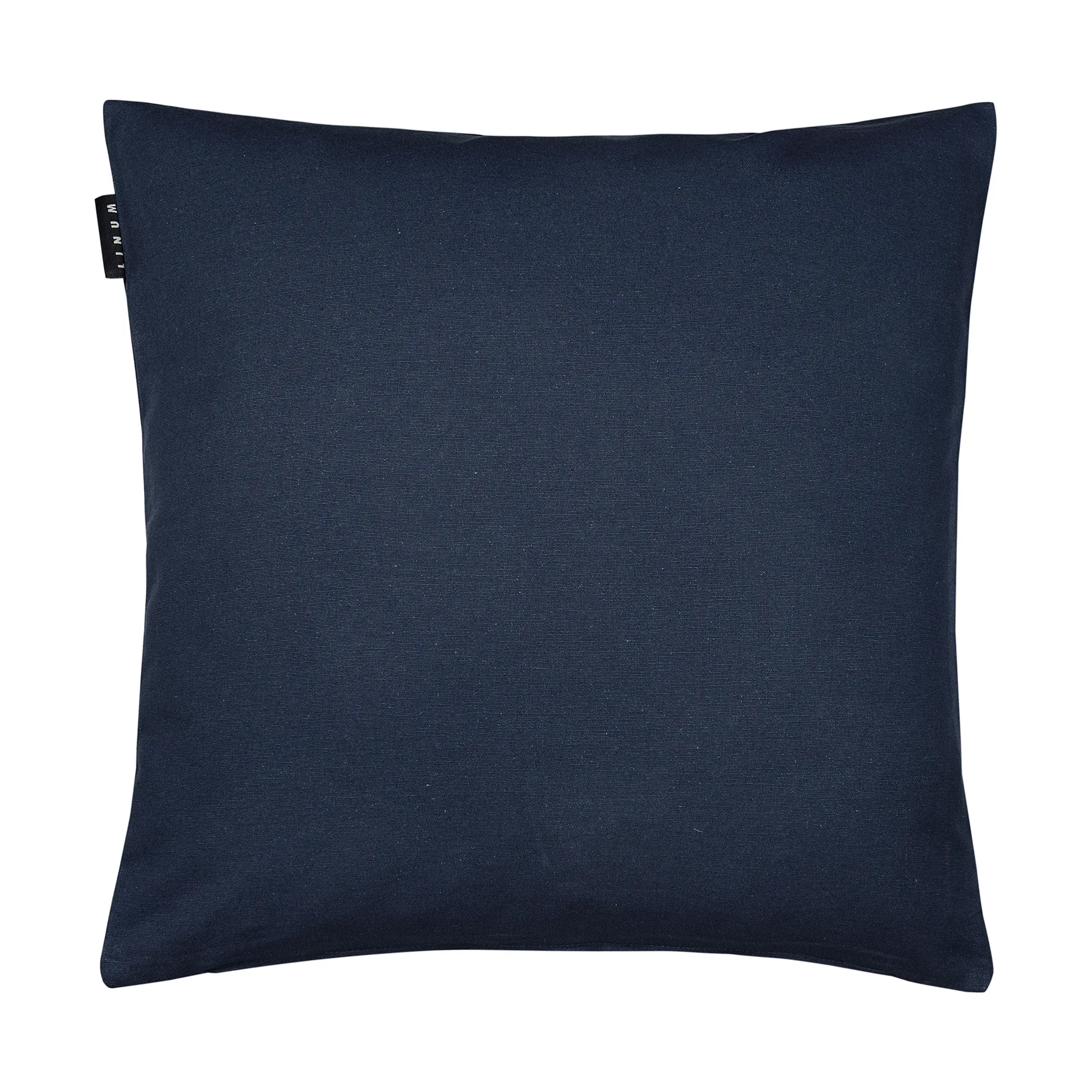 Housse de coussin Annabell 50x50 cm, Bleu marine foncé Linum