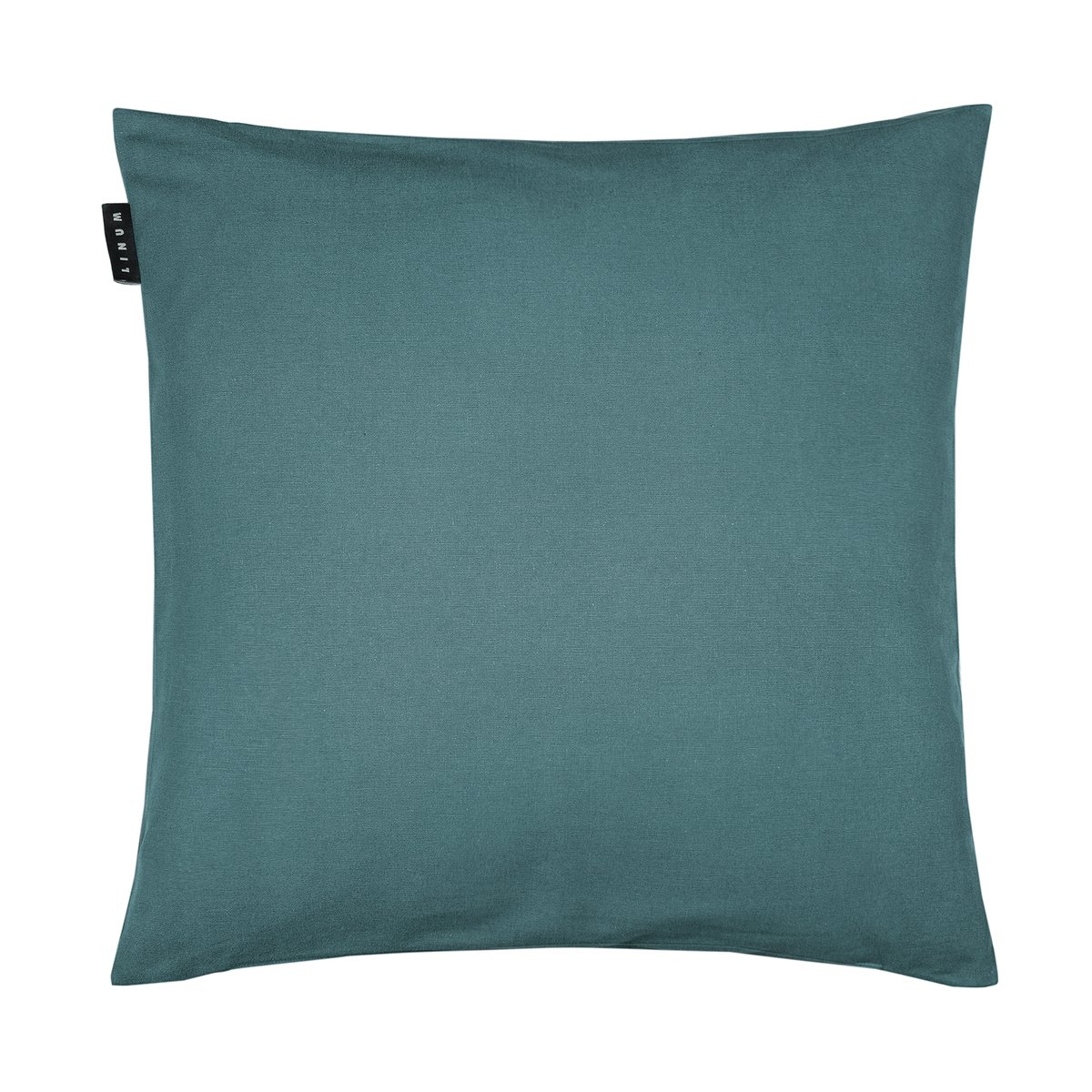 Linum Housse de coussin Annabell 50x50 cm Gris foncé turquoise