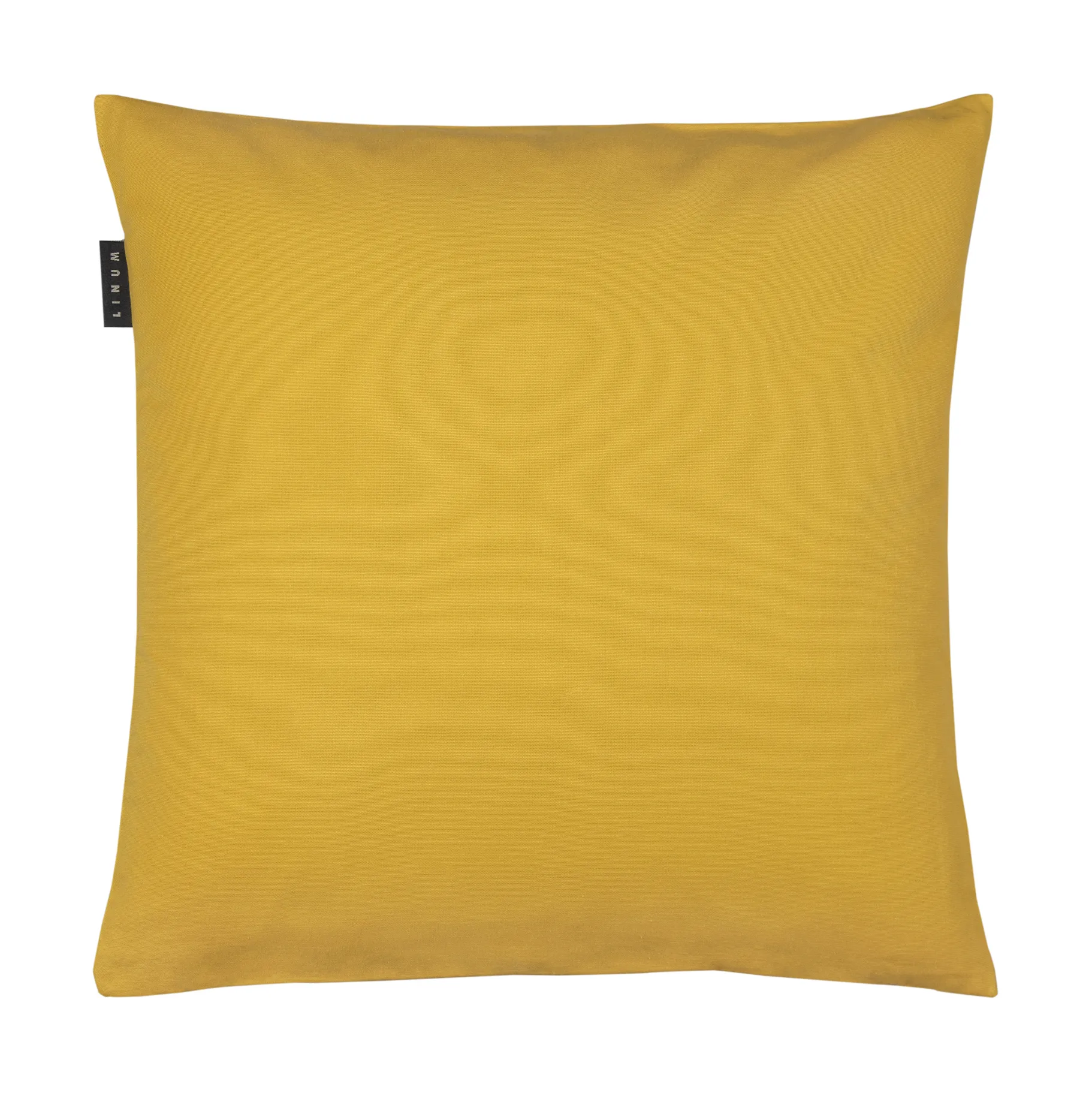 Housse de coussin Annabell 50x50 cm, Jaune moutarde Linum