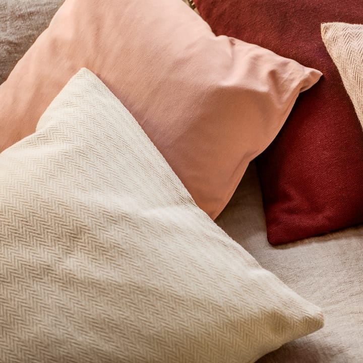 Housse de coussin Annabell 50x50 cm, Marron Linum